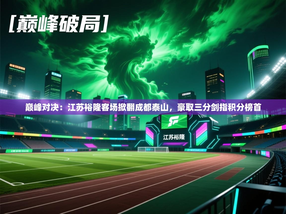 巅峰对决：江苏裕隆客场掀翻成都泰山，豪取三分剑指积分榜首  第2张